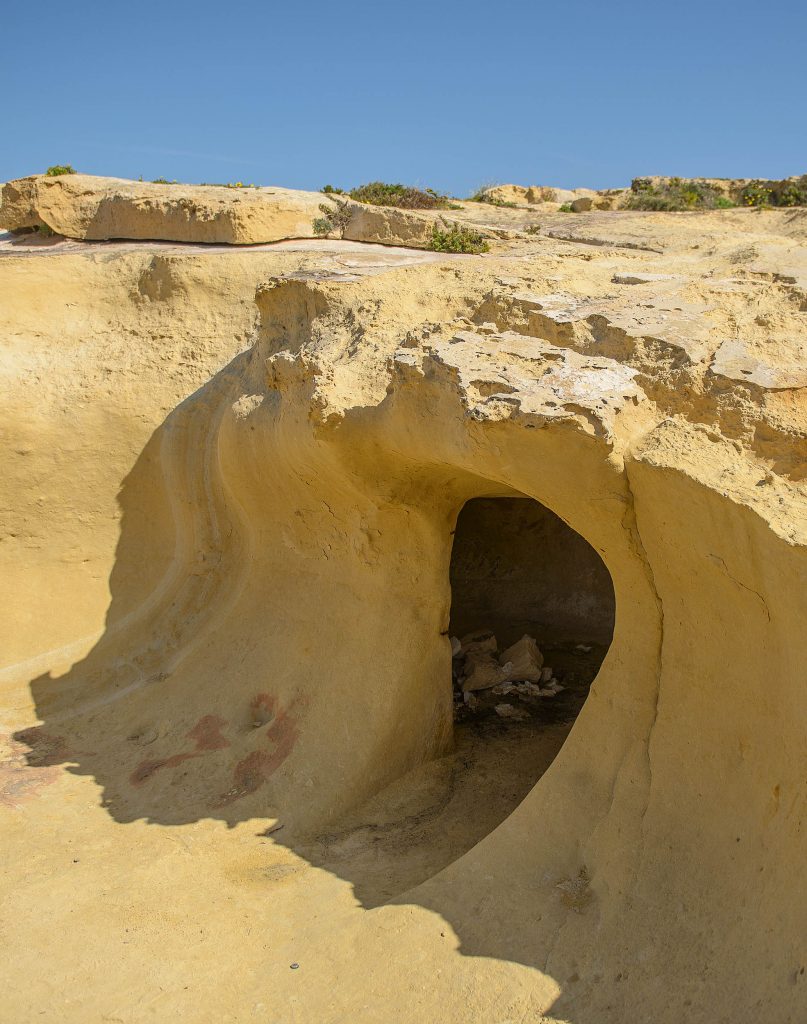 Rock-cut cave at Dwejra